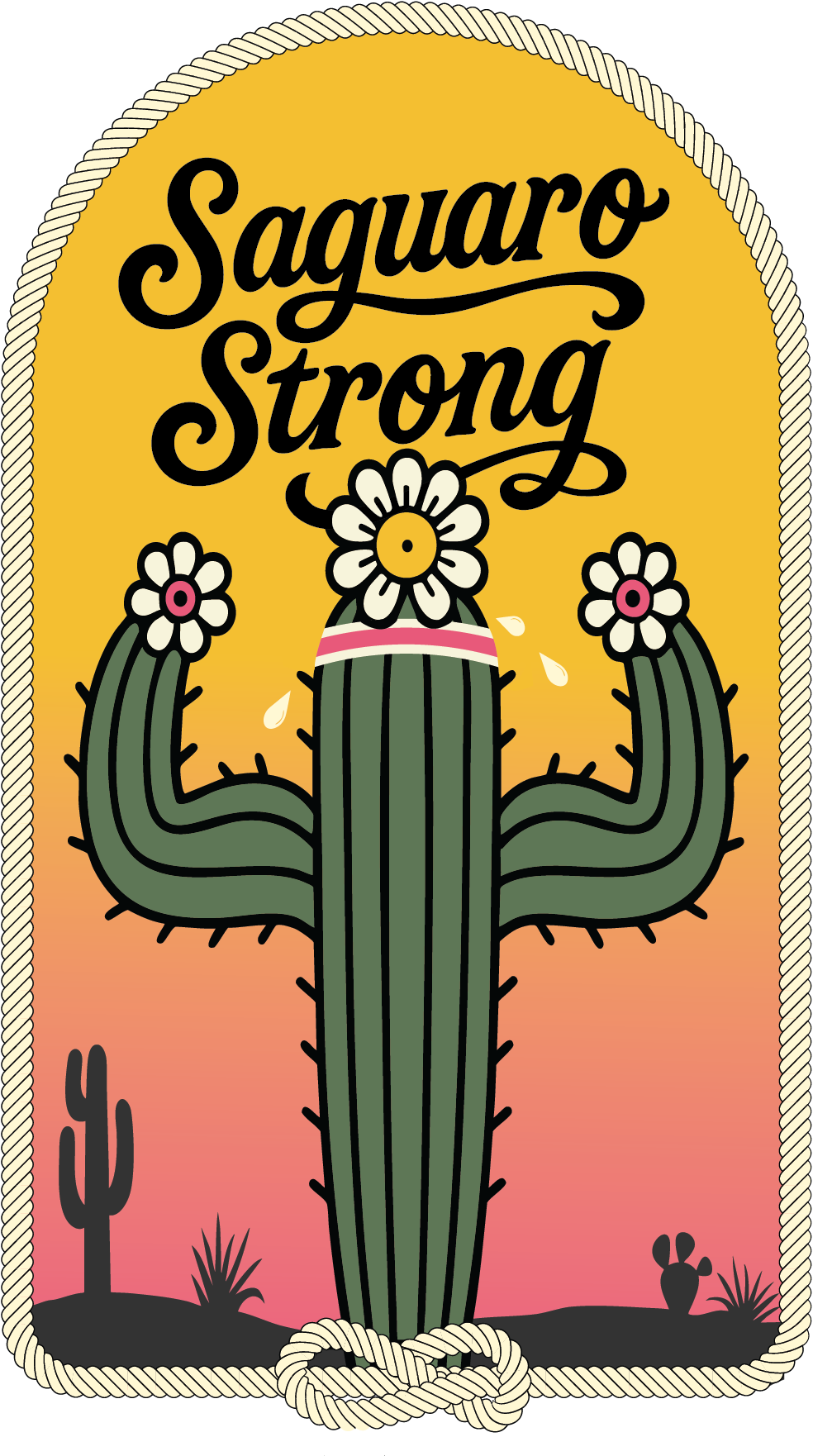 Saguaro Strong Sticker