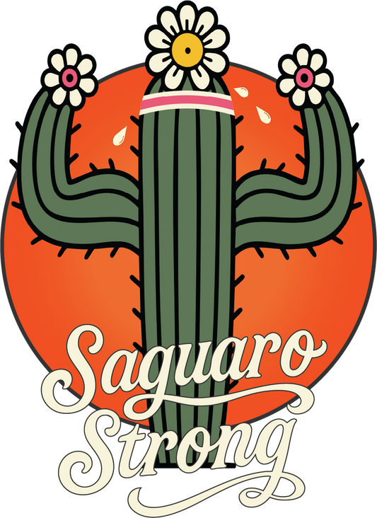 Saguaro Strong Sun Sticker