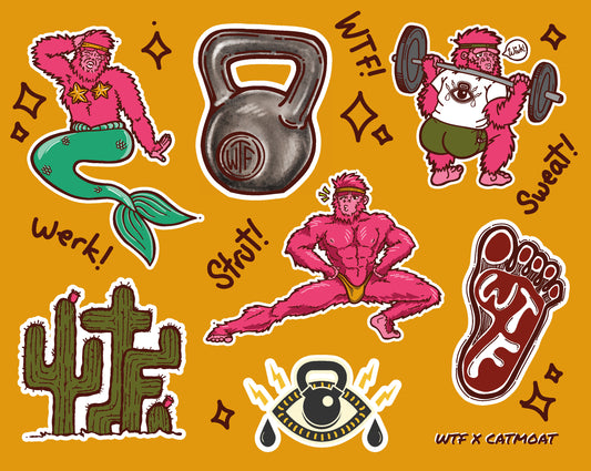 WTF X Cat Moat Sticker Sheet
