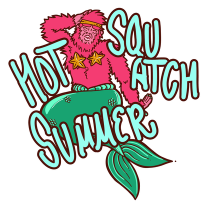 Cat Collection Hot Squatch Summer Sticker